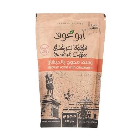 Product Photo: Abu Auf Turkish Coffee Medium Roast With Cardamom  200g