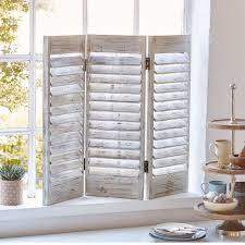 Deko Objekt Fenster Paravent Verstellbare Lamellen Shabby Chic Dekorative Raumteiler Raumteiler Ideen Diy Innenarchitektur Wohnzimmer