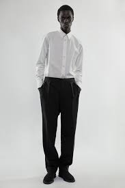 It is an opaque stone that ranges from rich to lighter shades of black and white stripes. Men S Jasper Shirt In Cotton In White The Row