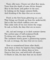 Tears Idle Tears By Alfred Lord Tennyson Published As One Of The Songs In Tennyson S The Princess And Inspired B Writing Poetry Tennyson Poems Prose Poetry