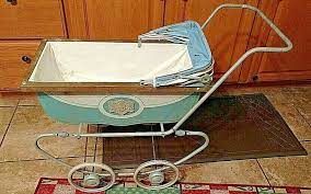 Antique Baby Doll Stroller 1940s 1950s By South Bend Metal Fs Southbend Baby Doll Strollers Stroller Vintage Stroller
