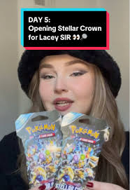 DAY 5 OF OPENING STELLAR CROWN UNTIL I PULL THE LACEY SIR 😭💕 #pokemon  #pokemoncards #pokemontcg #collector #unboxing #stellarcrown #lacey