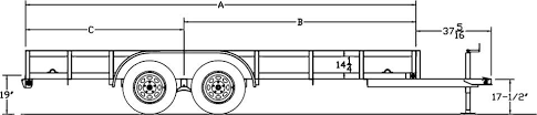 big tex trailers 50la tandem axle angle iron utility trailer