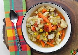 Sliced carrots and frozen vegetables, if using, during final. Grandma Vegetable Soup Recipe Midwest Vegan Diana Rambles