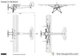 It was notable for its excellent stol performance and low stall speed of 50 km/h (31 mph). Fieseler Fi 156 Storch Vector Drawing