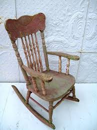 Pressed Back Childs Antique Rocking Chair In By Mycountryantiques 129 00 Vintage Rocking Chair Rocking Chair Old Rocking Chairs