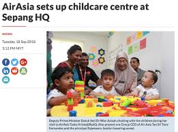 The straits times reported that she will be working alongside current prime minister tun dr. Airasia Launching A Childcare Centre In Sepang Malaysia Alle Ceambur