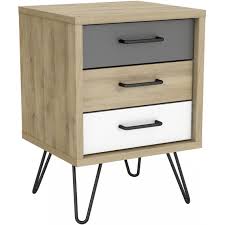 Constituée d'un tiroir, elle permet de ranger discrétement. Table De Chevet Scandinave Avec 3 Tiroirs Multicolore Elea Table De Chevet Pas Cher