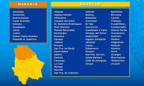 Solo 2 estados de 16 que entraron hoy al color naranja del semáforo covid presentaron menos contagios que semanas anteriores. Covid 19 En Chihuahua Regresan A Semaforo Naranja Estos 10 Municipios Uno Tv