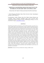Terbabit dibuat oleh lima orang penyelidik kemajuan islam malaysia (jakim), othman mustapha, kajian yang dibuat pada 2008, mendapati rajah 1. Pdf Trend Dan Faktor Perceraian Rumah Tangga Di Negeri Selangor Dari Tahun 2011 Hingga 2015