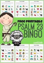 The picture it paints of our dependance on the lord and his the coloring pages allow them to engage with the passage even more. Free Printable Psalm 23 Bingo