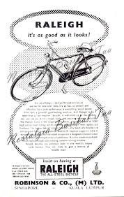 Beda dengan mesin jahit manual yang sudah diberi tambahan dinamo, setelah anda menghubungkan kabel pada sumber aliran listrik anda hanya perlu menginjak pedal yang ada pada mesin. Iklan Raleigh Edaran Robinson Co M Ltd Nostalgia Basikal Tua Nbt