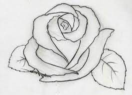 Draw one petal each on either sides of the s. Pencil Drawing Rose Flowers Easy Flower Drawings In Jpg Rose Flower Sketch Images Flower Sketches Roses Drawing Pencil Drawings Easy