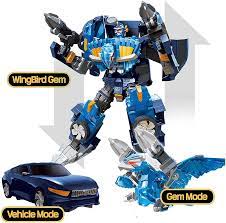 Amazon.com: With Molly Hello Carbot Wingbird Gem Jam and car Combine to  Transform into Wingbird Mode 15.3(W) x10.2(H) x4(D) inch : Toys & Games