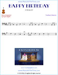 All you need is a browser. Happy Birthday Bass Sheet Music