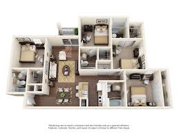4 Bedroom 4 Bath 4 Bed Apartment College Station In 2020 Apartment Floor Plans Apartment Blueprints Home Design Floor Plans