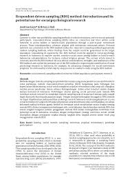 Дата начала вчера в 17:59. Pdf Respondent Driven Sampling Rds Method Introduction And Its Potential Use For Social Psychology Research