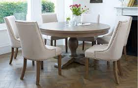 Greystone 7pc dining set (round table & 6 side chairs) new! Round Dining Table 6 Seater Size Novocom Top
