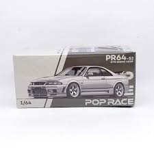 POPRACE PR64-52 164 Nissan Skyline GT-R NISMO 400R White POP RACE NEW R33  | eBay