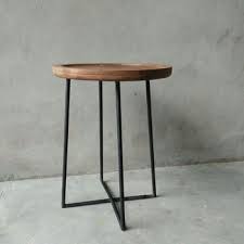 The black teak wood coffee table, burnt wood coffee table, black tree cube cocktail table is rustic and chunky, the round end table and round cocktail are the perfect accompaniment to western, urban industrially simple table design showcases reclaimed wood in a rustic honey finish with a. Industrial Rustic Metal Wooden Side Table Classic Round Wood Side Table Buy Cheap Side Tables Narrow Side Table Movable Side Table Product On Alibaba Com