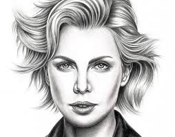 Charlize Portrait 项目:: Photos, videos, logos, illustrations and branding ::  Behance