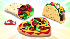 как сделать еду из пластилина для кукол монстер хай Play Doh Fast Food Video Compilation Taco Kebab Pizza Food Happy Meal Mcdonalds Play Doh