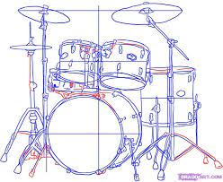 How To Draw A Drum Set Drums Step 6 Drum Drawing Drums Art Drums
