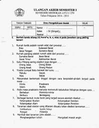 Soal uas ips kelas 6 semester 1 k13. Contoh Soal Uas Ips Kelas 1 Sd Semester 2