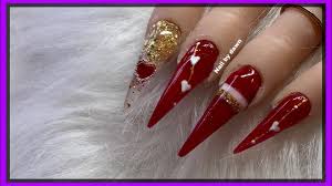 Valentines Acrylic Nails Cutout Design Easy Nail Art Youtube Again we showcase some the best nail designs created by our super talented community of nail art enthusiasts from all around the.