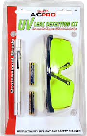 Free 2 day fedex shipping! Certified Ac Pro Car Air Conditioner Stop Leak Detector Kit Glasses And Uv Pen For Detecting O Ring Or Hose Leaks Professional Grade 438 Automotive Amazon Com