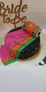 Pin By Sundus On Cakes N Cupcakes Indian Wedding Cakes Mehndi Cake Wedding Cake Designs