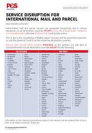 ️ mel berdaftar komersial naik 90 sen menjadi rm3.10. 31 March 2020 Pos Malaysia Announced An Interruption To International Mail And Parcel Myfdc