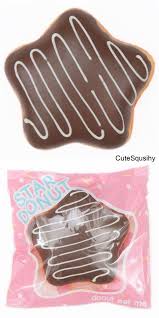Scented Jumbo Chocolate Star Donut Squishy By Creamiicandy Chocolate Stars Star Donuts Squishies