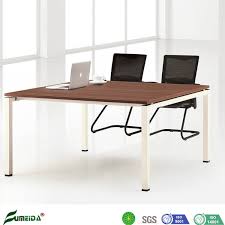 Media:scape establishes a multimedia conference table that elevates the role of content sharing while dialing in sightlines and camera angles to ensure the team can focus on the work at hand. China Hot 1 4 Meter Mini Durable Conference Desk With Stainless Steel Leg China Durable Conference Desk Mini Conference Desk