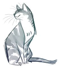 40 Great Examples Of Cute And Majestic Cat Drawings Tail And Fur Simple Cat Drawing Cat Drawing Cat Artwork