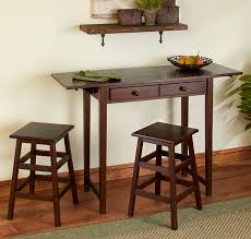 Compare prices & save money on dining room furniture. 3 Pc Wood Drop Leaf Bar Table And Stools Fresh Finds