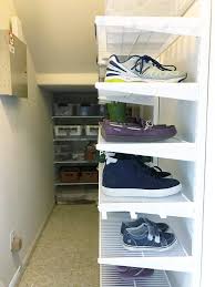 I added a cute diy farmhouse sign, you can see how i made on similar here using my cricut. Simply Done The Ultimate Under Stairs Closet Simply Organized