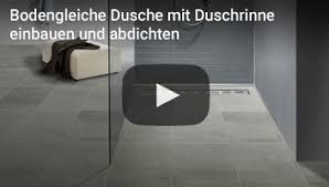 Einbauvideo Duschrinne Abspielen Dusche Einbauen Dusche Duschrinne