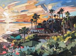 Carla Bosch Art On Instagram Soaking Up Every Moment At The Crystal Cove Art Show 3 30 Through 4 1 Www Crystalcov Art Watercolor Canvas Landscape Paintings