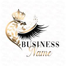 Black And Gold Makeup Logo Digital Custom Logo Design Gold Eyelash Logo Crown Heart Etsy In 2020 Eyelash Logo Lashes Logo Makeup Logo
