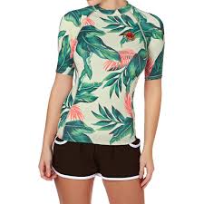 We ship women's surf clothing domestic and international. Billabong Women S Surf Capsule Short Sleeve Rash Vest Multi Billabong Women Billabong Clothing Rash Vests