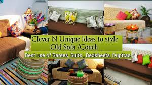 Maybe you would like to learn more about one of these? Diy Sofa Covers 8 New Clever Ways Of Styling Old Sofa Couch Reuse Of Almost All Fabrics Youtube