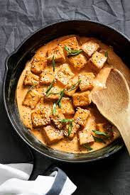 Spicy Tahini Tofu Stir Fry Recipe Tofu Dishes Tahini Recipe Indian Fruit Salad Recipe