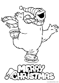 You've come to the right place! Cookie Monster Coloring Pages Merry Christmas Coloring4free Coloring4free Com