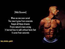 Funny, it seems to by keeping it's dreams; 2pac The Rose That Grew From Concrete Ft Nikki Giovanni Lyrics Youtube