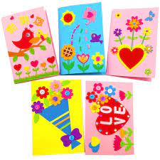 Card making crafts for kids : 3pcs Children Handmade 3d Diy Greeting Card Toys Non Woven Fabric Gift Cards Kids Art Craft Educational Toy Festival Custom Gift Craft Toys Aliexpress