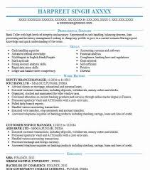 Customer service representatives who work in a bank may also assist customers with determining whether they need to speak with a banker or if the representative can complete their. Deputy Branch Manager Resume Example Company Name Ernakulam Kerala
