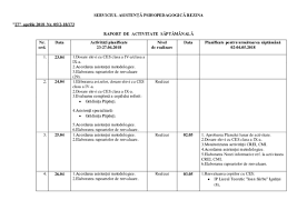 Pistoale de lipit şi arzătoare. Doc Raport SÄƒptÄƒmanal De Activitate Al Sap 27 Aprilie Sap Sap Academia Edu