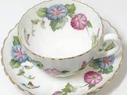 Radford Tea Cup And Saucer Morning Glory Cup English Tea Etsy Tea Cups Antique Tea Cups Tea Cups Vintage