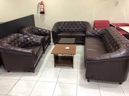 كنب جلد 7أشخاص يوجد لون بني ولون اسود My Home